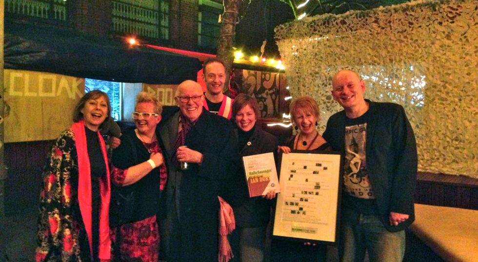 Image of Jenny Sealey with some of our patrons together