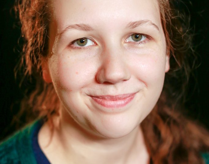 Head shot of Rebekah Bowsher looking straight into camera